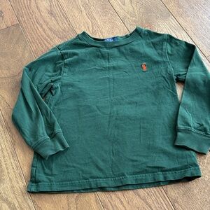 Polo by Ralph Lauren Kids Forest Green Long Sleeve Tee